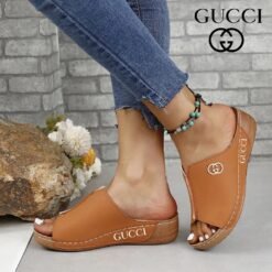 Alternative view of Gucci slip-on wedge sandals