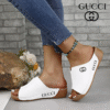 Gucci slip-on wedge sandals