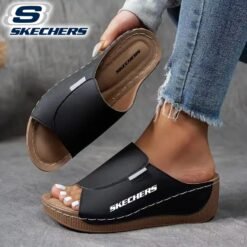 Alternative view of Sketchers Slip on Wedge Sandals