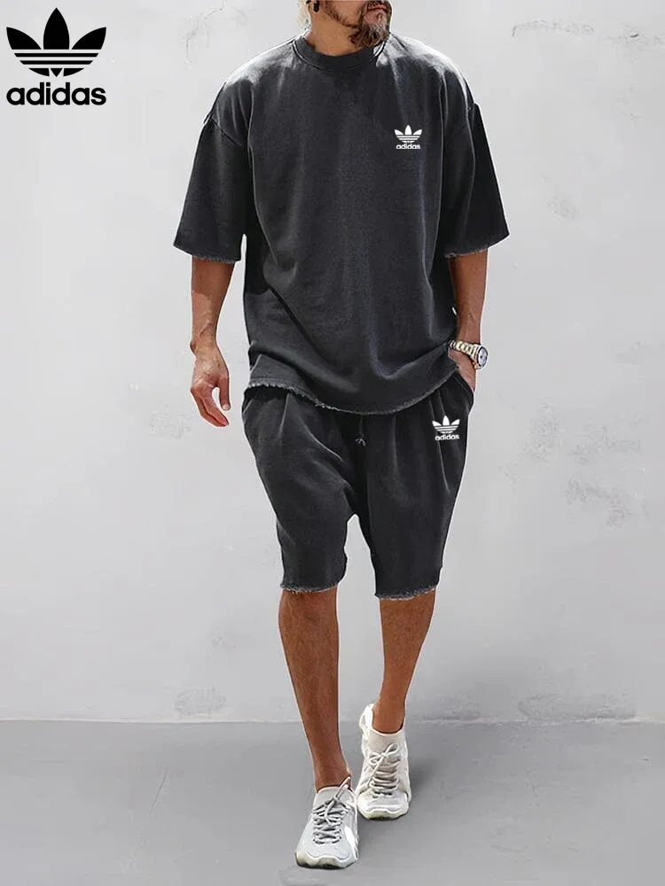 Adidas men’s casual shorts set - Image 3