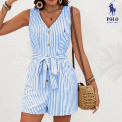 Alternative view of Ꮢalph Lauren Linen Tailored Romper