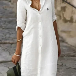 Polo Ralph Lauren Women’s Linen Shirt Dress